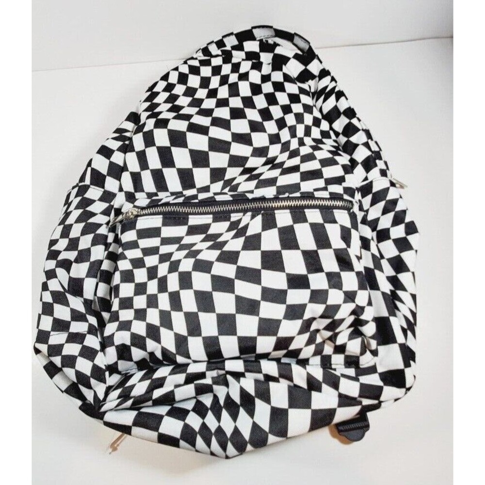 No Boundaries Women's Dome Backpack Black and White 12" x 16" x 5.75 New w Tags
